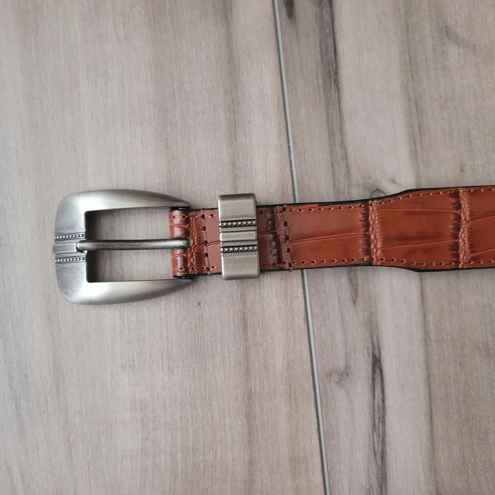 Zep-Pro Leather Belt with Florida Gators Silver Accents